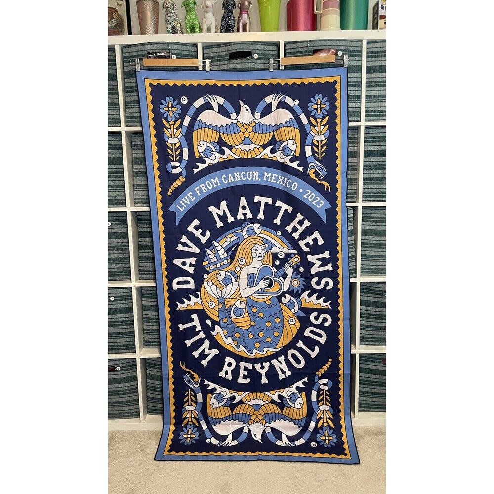 Dave Matthews Tim Reynolds Tapestry Cancun Mexico 2023 Double Sided Day of Dead - Picture 2 of 11